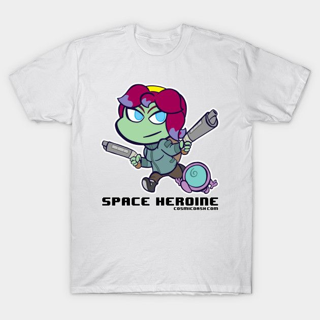 Cosmic Dash: Space Heroine T-Shirt-TOZ